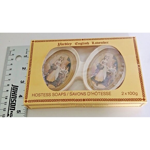 Vintage Yardley English Lavender Hostess Soaps Set of 2 X 100g NEW in Box Canada - Picture 4 of 9